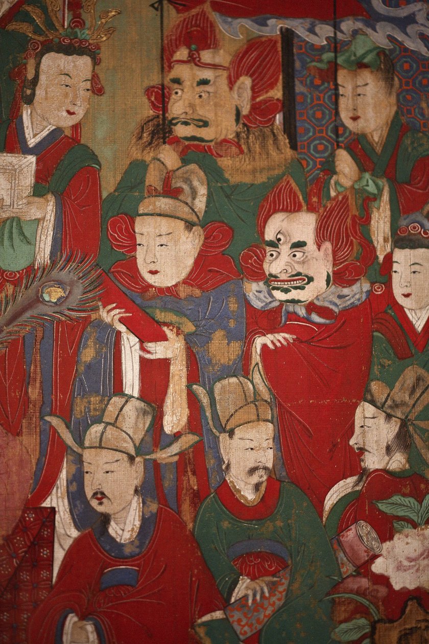 Byeonseong，第六位地狱之王（细节），1798年 作者 韩国学校