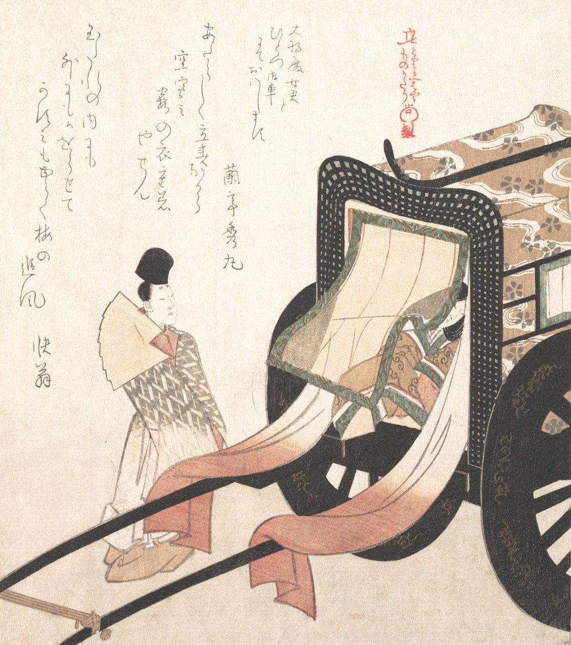 宫廷马车，19世纪。 作者 久保顺曼
