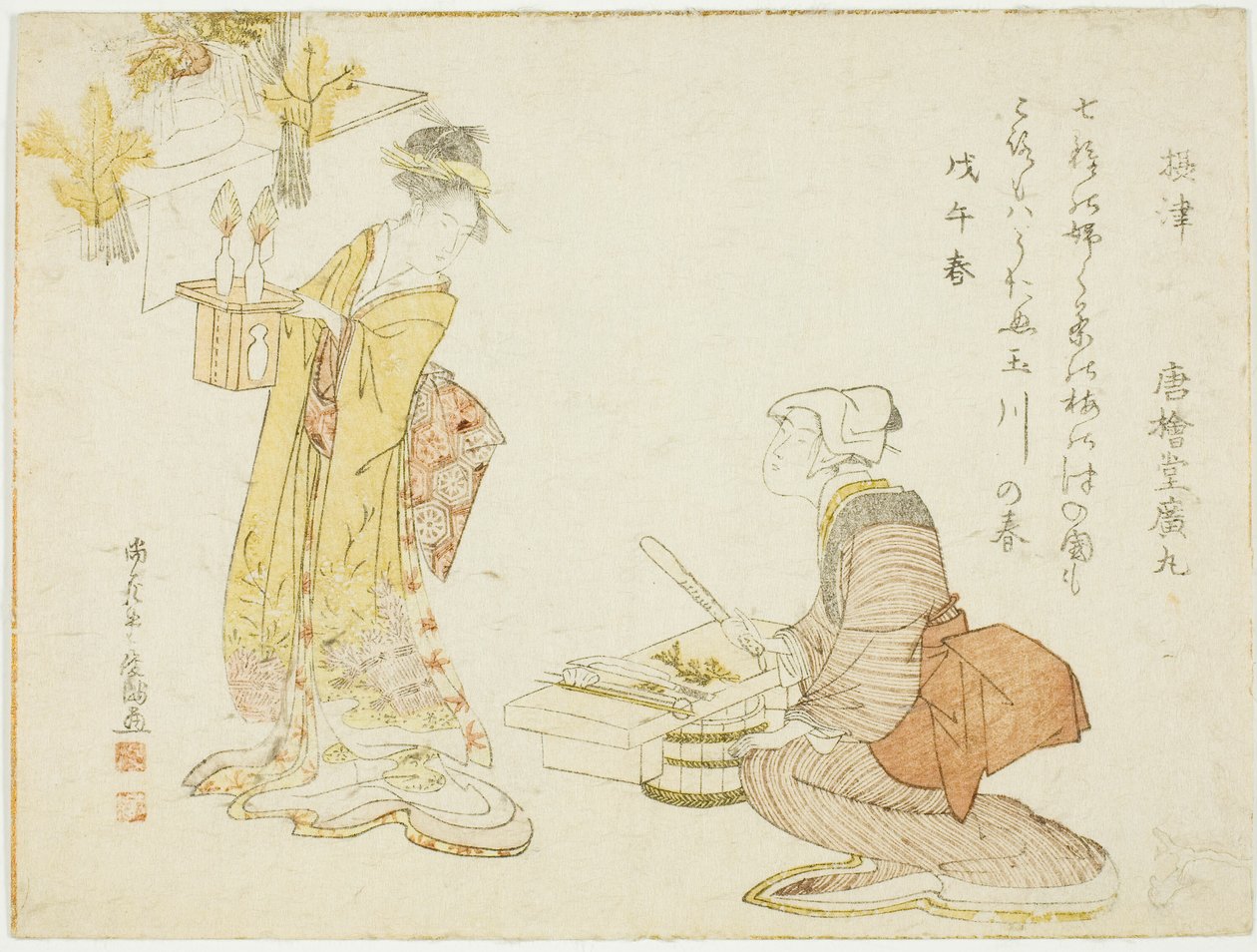 大年初七准备七种草药 作者 久保顺曼