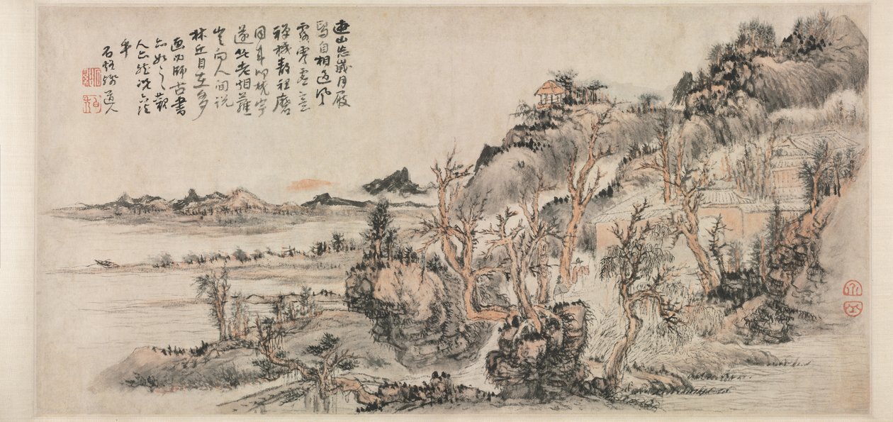 春天的风景，17世纪下半叶。 作者 昆灿