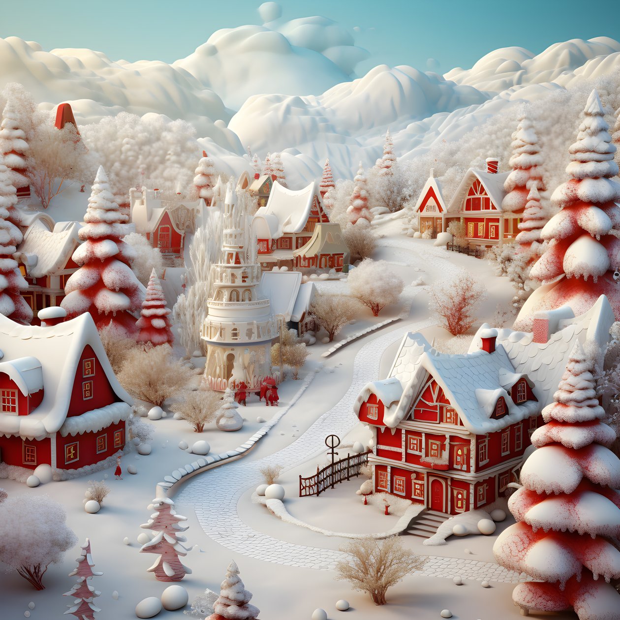 3d 圣诞雪景 4 作者 库尔特赫普克