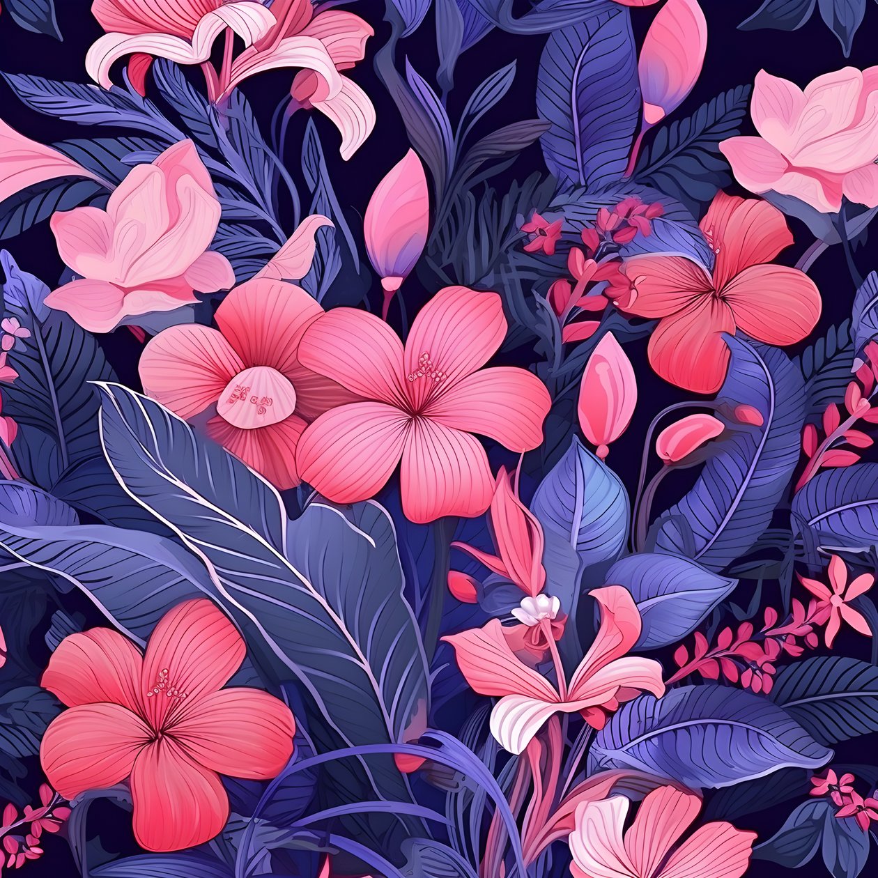 一束粉色和蓝色的鲜花 2 作者 库尔特赫普克