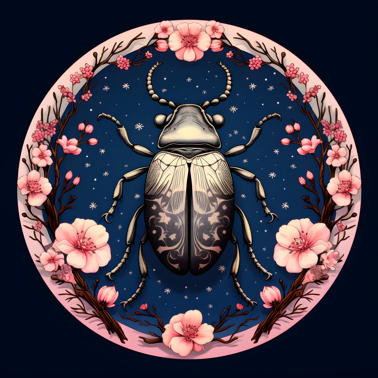 以蘑菇为背景的铜器插图 1 作者 库尔特赫普克