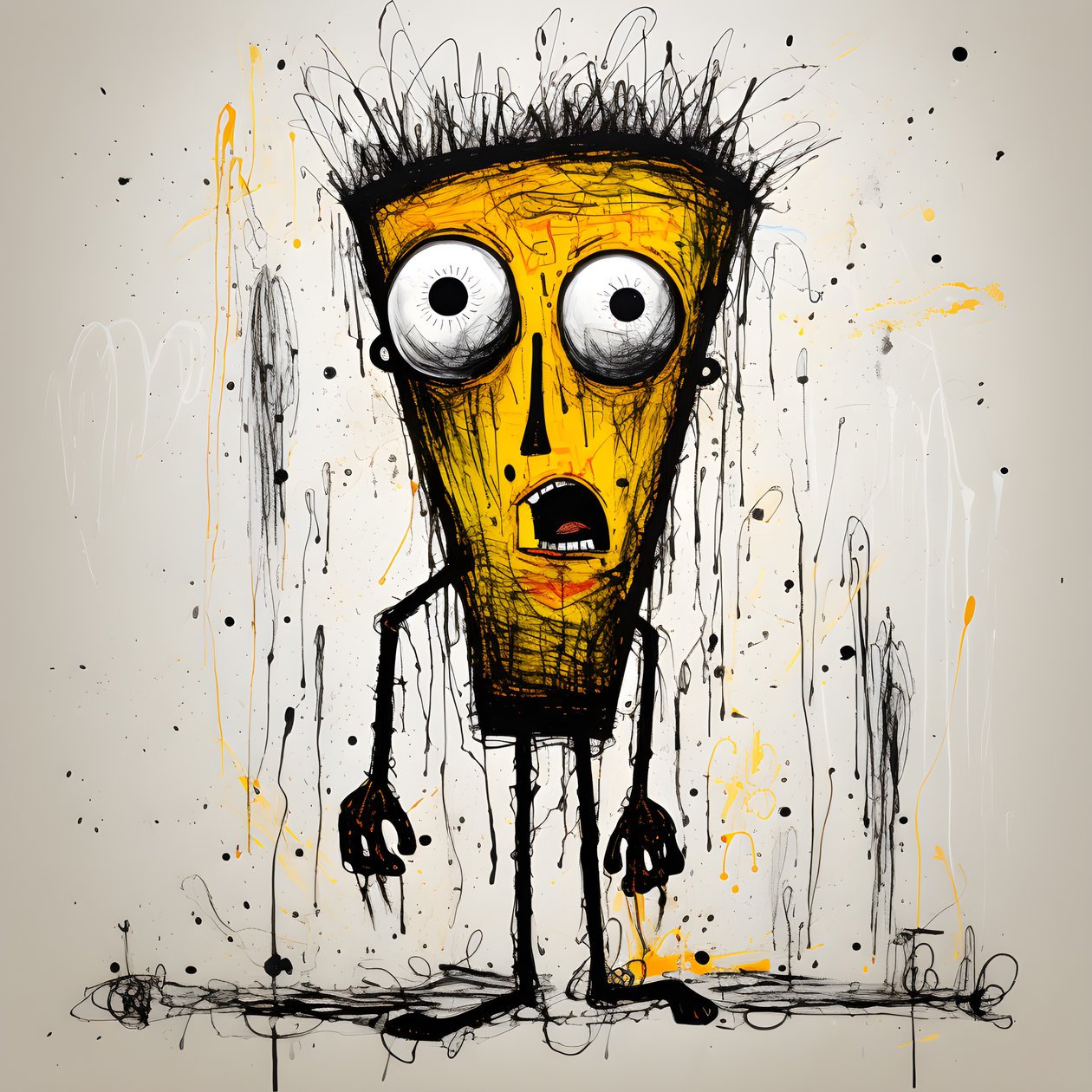 gelbe Cartoonfigur 1 作者 库尔特赫普克