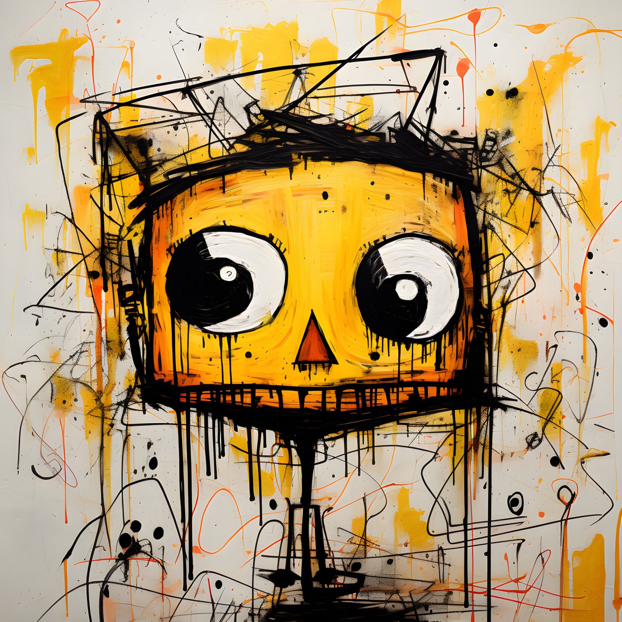 gelbe Cartoonfigur 4 作者 库尔特赫普克