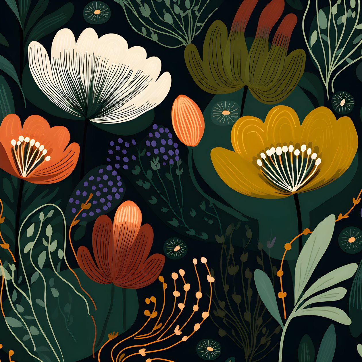 当代抽象形状 Marimekko 2 作者 库尔特赫普克