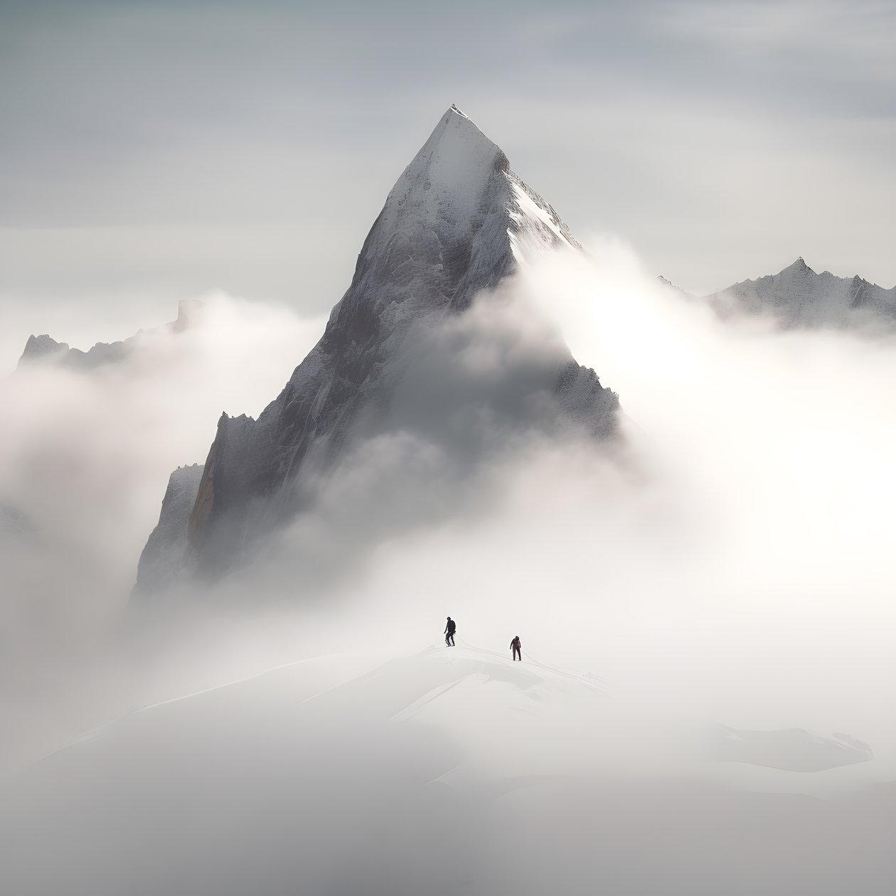 两个人在云山上滑雪 3 作者 库尔特赫普克