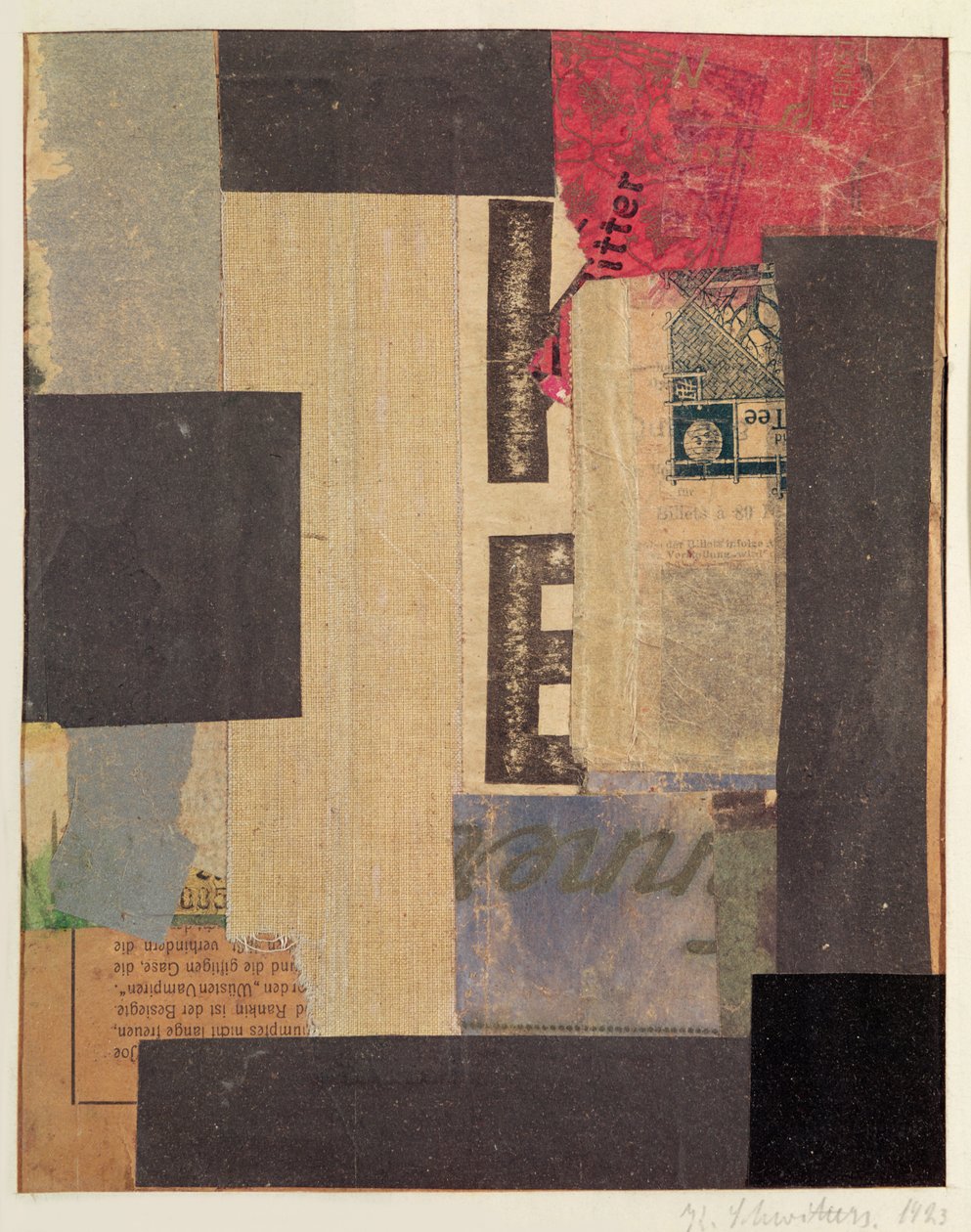 1923年拼贴画 作者 库尔特·史威特