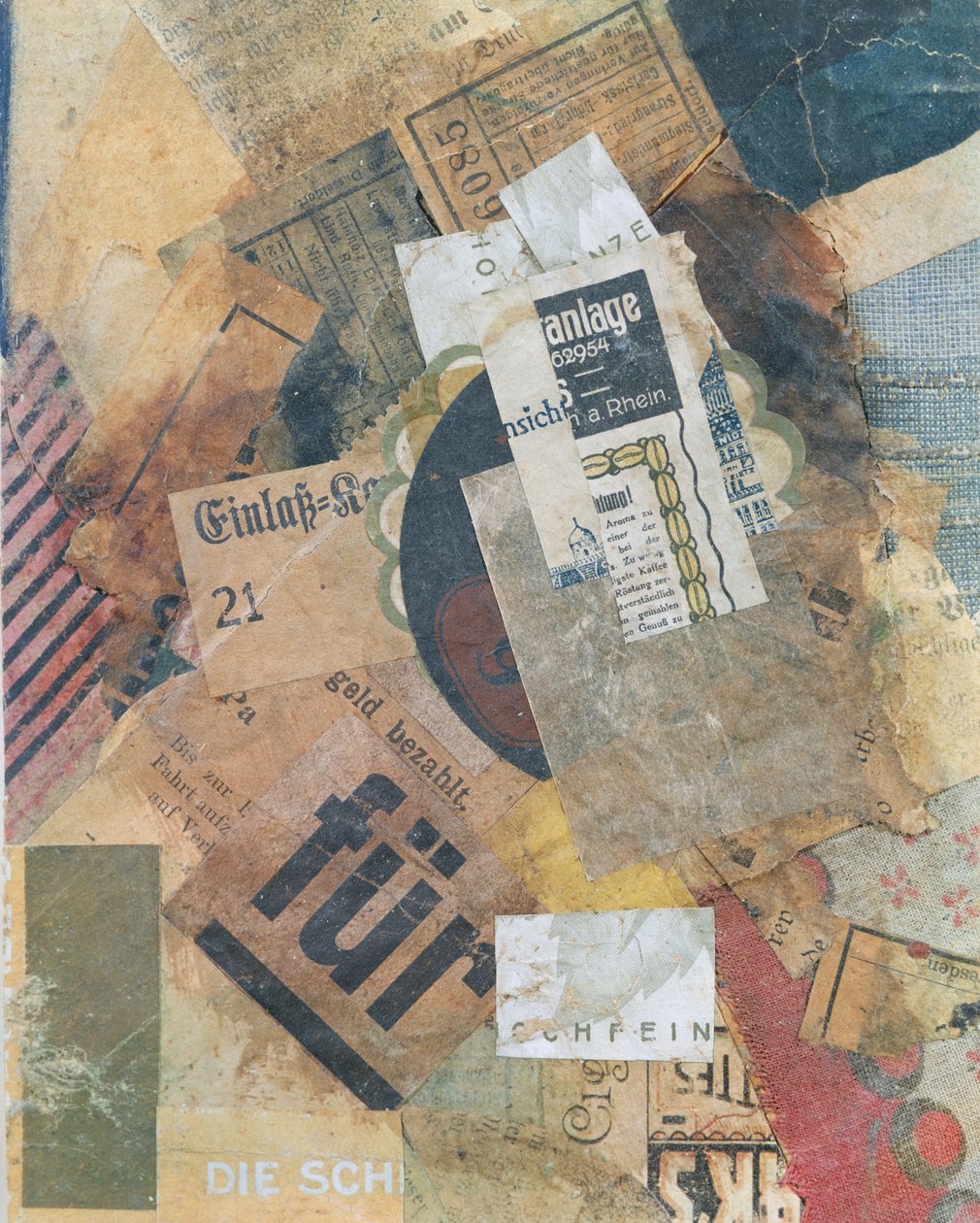 Merz 94 Grunfleck，1920年 作者 库尔特·史威特