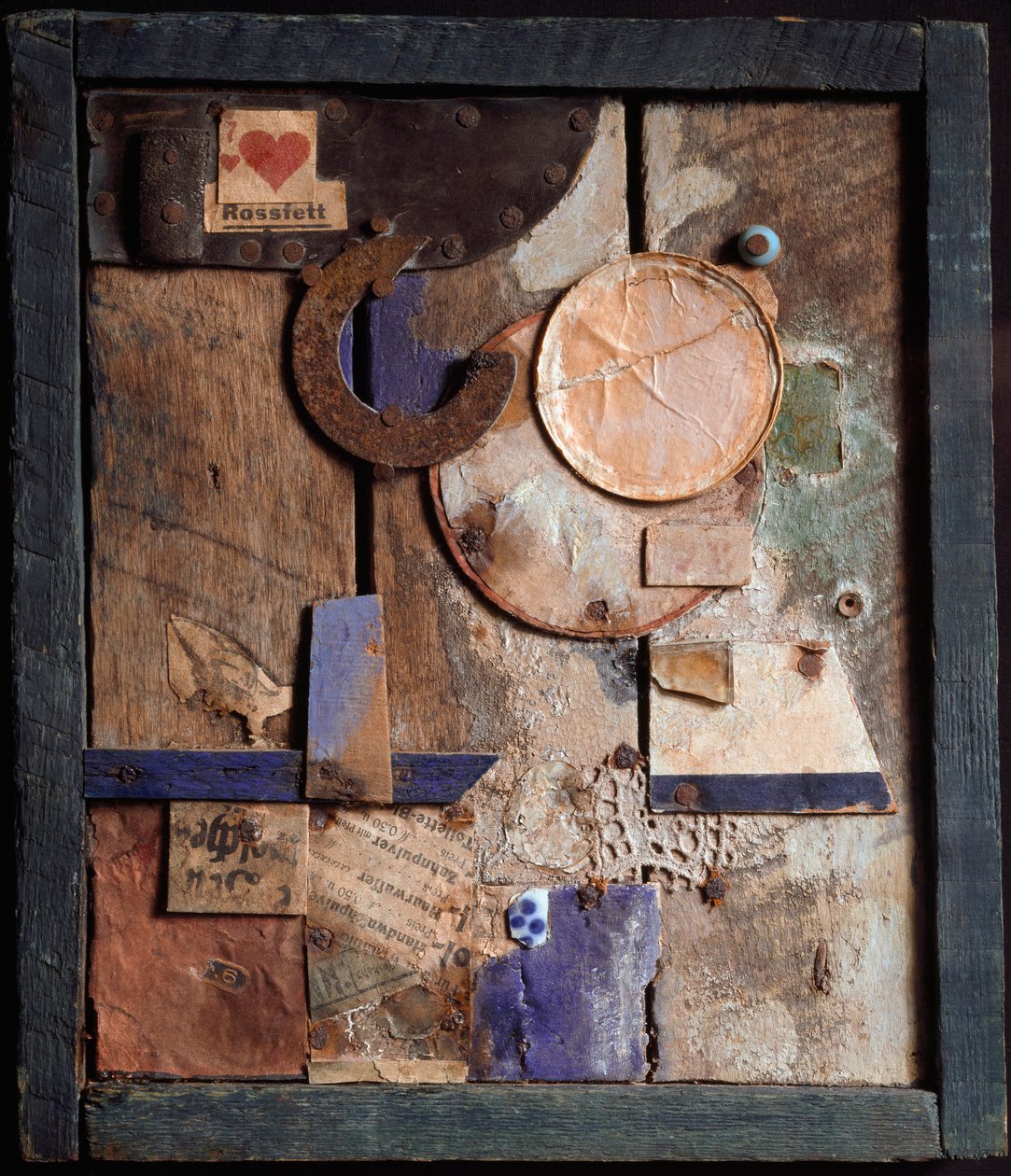Merzbild Rossfett 库尔特·施维特斯（Kurt Schwitters，1887-1948 年）1918-1919 年的木材和绘画组装 日内瓦，艺术与历史博物馆 作者 库尔特·史威特