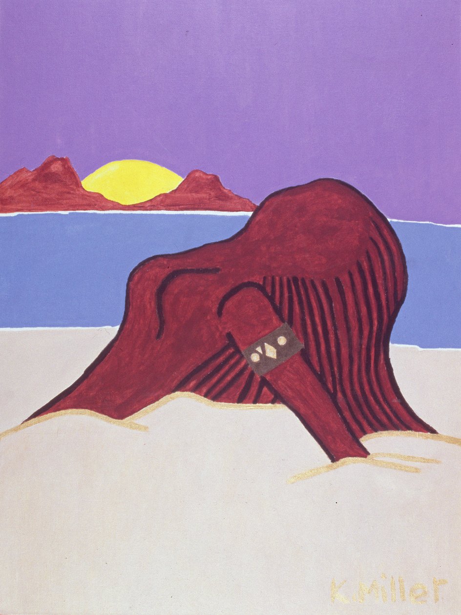 海滩美人》，2005 年（丙烯酸画布） 作者 柯蒂斯·L·米勒