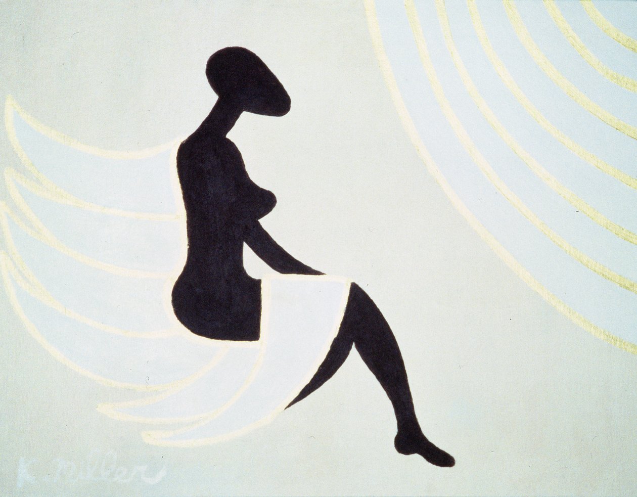 天使女士》，2005 年（丙烯酸画布） 作者 柯蒂斯·L·米勒