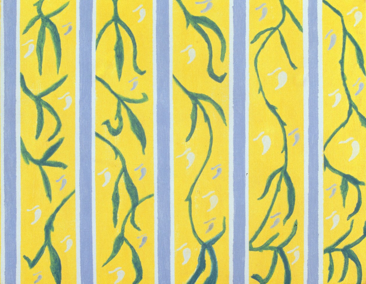 壁纸藤蔓》，2004 年（丙烯酸画布） 作者 柯蒂斯·L·米勒