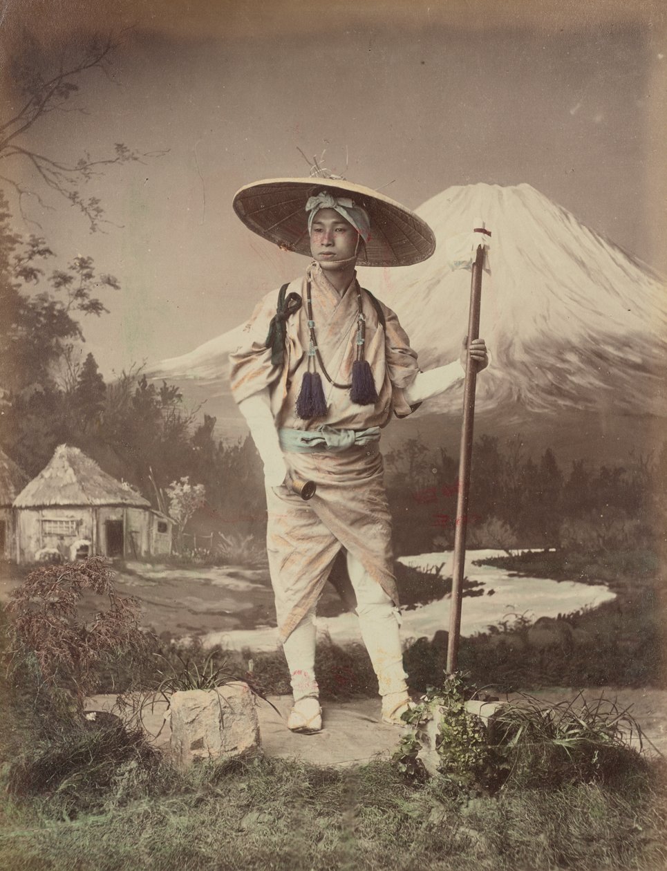 朝圣者登上富士山 作者 日下金兵卫