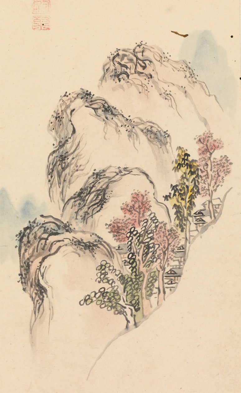 景观画专辑，18世纪末。 作者 桑山玉州