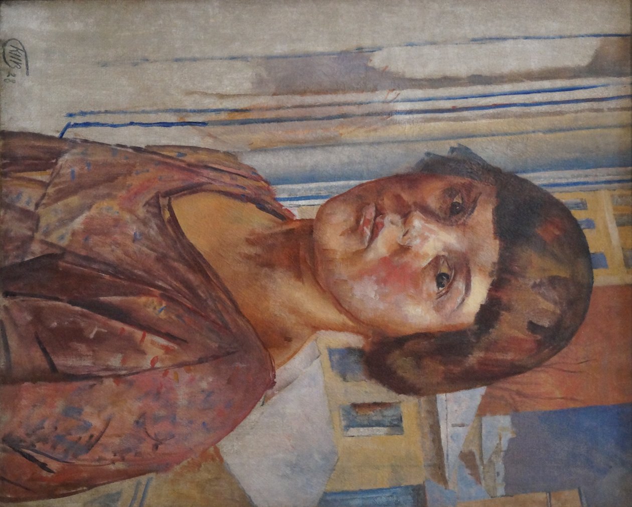 Irina Mstislavsky的肖像（1928年） 作者 库兹玛·彼得罗夫·伏特金