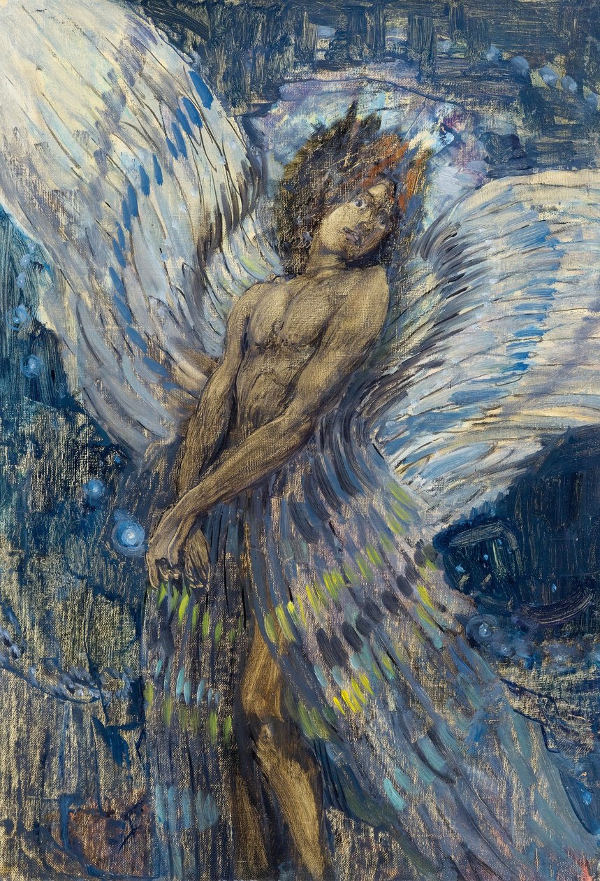 恶魔，1904年。 作者 库兹马·谢尔盖维奇·彼得罗夫·伏特金