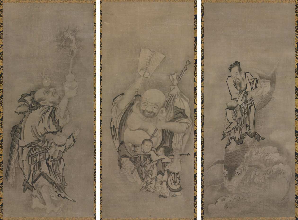 与道教神仙在一起的 Hotei 作者 久关智信