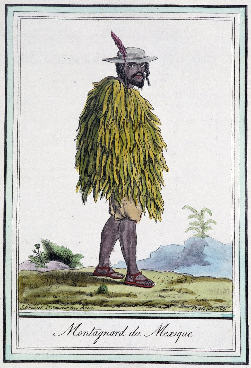 Montagnard of Mexico - in “” Encyclopedia of Travels”” by J. Grasset St Sauveur, ed. Paris 作者 LF Labrousse