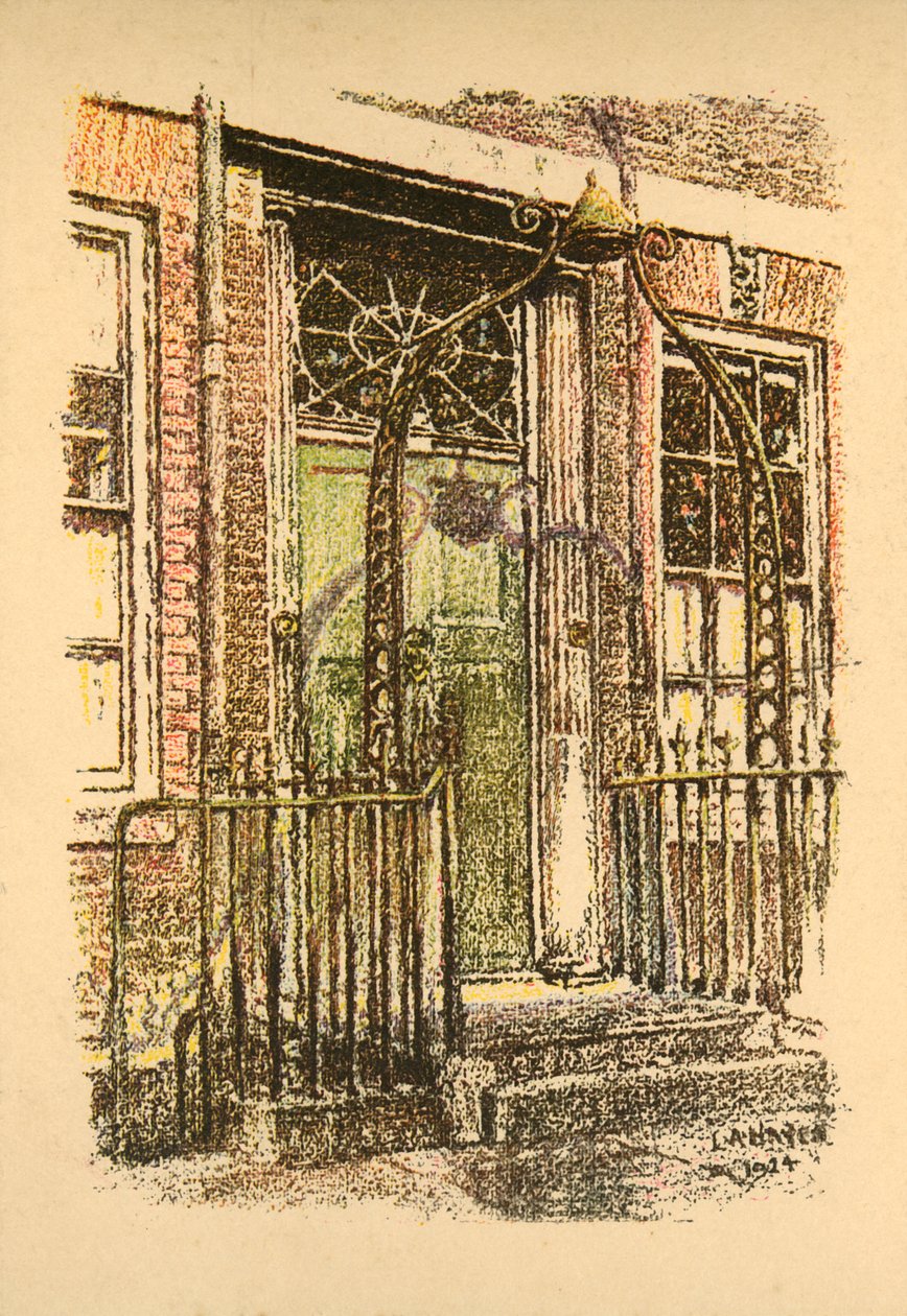 安妮女王门（Queen Annes Gate），伦敦，1924年。 作者 拉海斯