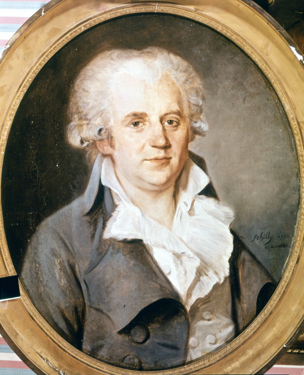 Georges Jacques Danton (1759 - 1794) by Schilly, on 12/08/1793. 作者 希利