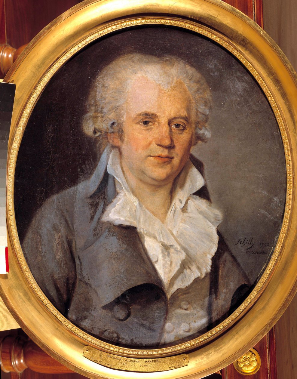 Georges Jacques Danton 肖像，传统律师（1759-1794）8 月 12 日 作者 希利