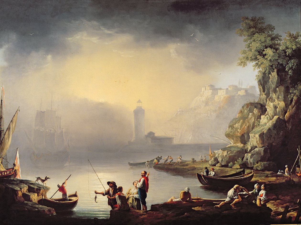 海港场景 作者 La Croix de Marseilles