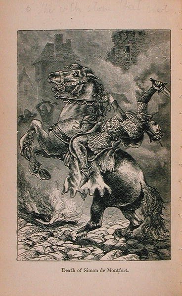 Simon De Montfort之死（1150-1218）来自Little Arthurs的法国历史：从最早的时代到第二次帝国的衰落1899年出版 作者 查尔科特夫人