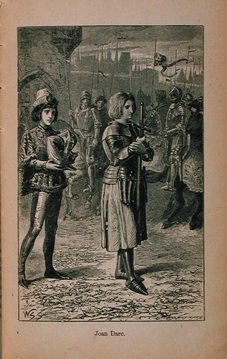 圣女贞德（c.1412-31）图片来自Little Arthurs法国历史：从最早的时代到第二帝国的衰落1899年出版 作者 查尔科特夫人