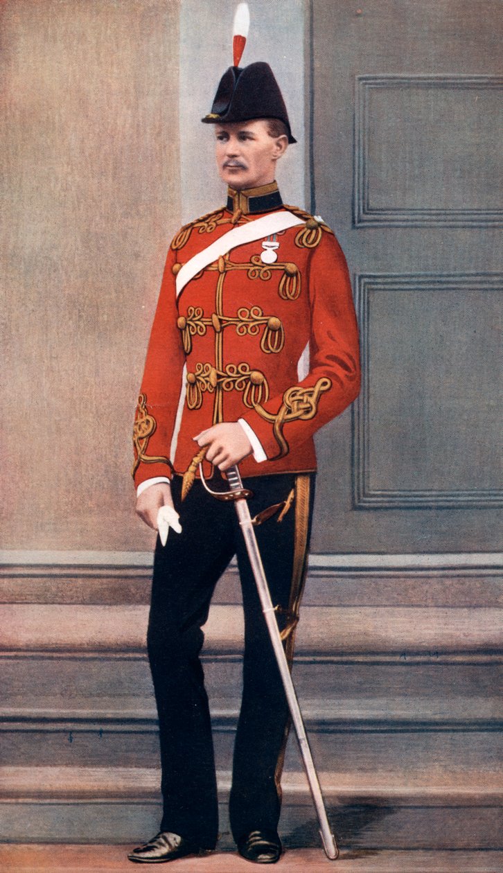 弗雷德里克-休-谢斯顿-罗伯茨中尉，英国士兵，1902年。 作者 拉斐特