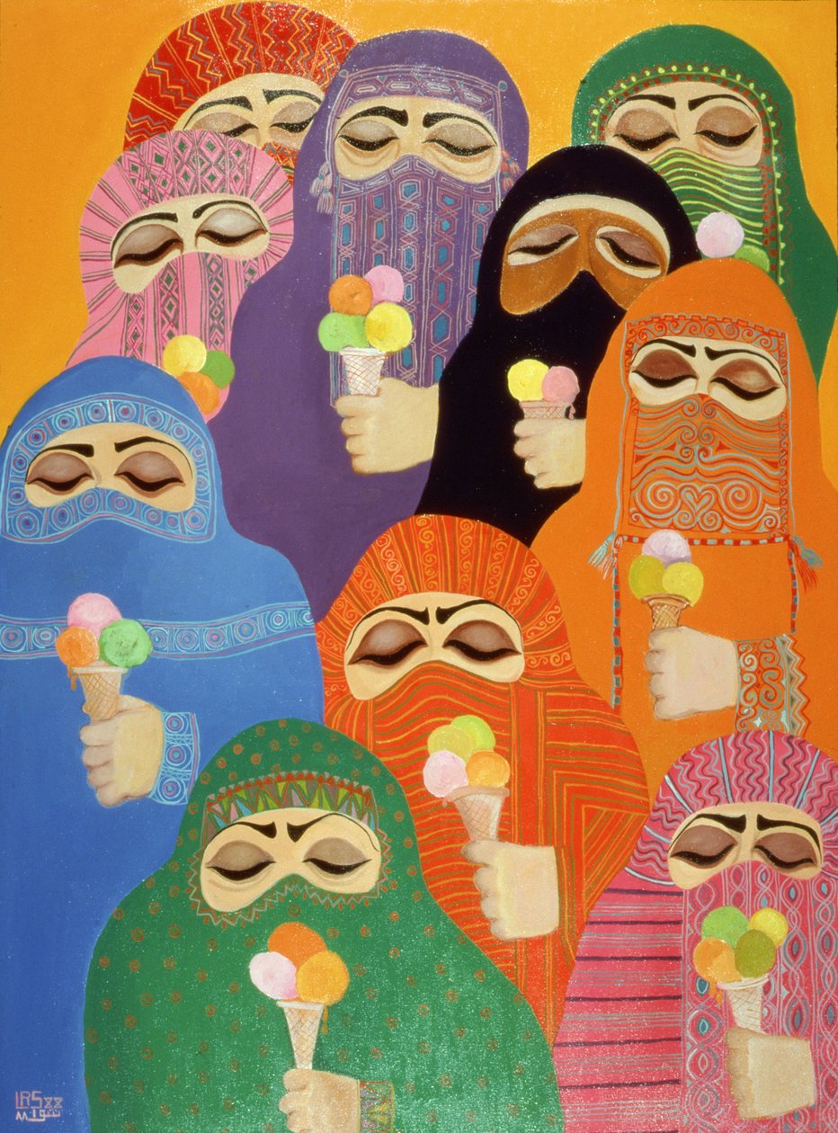 1988年的不可能的梦想（丙烯酸船上） 作者 莱拉·沙瓦（Laila Shawa）