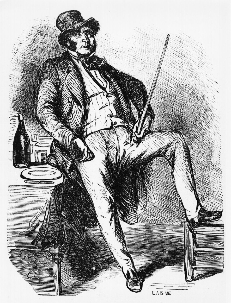 Vautrin，来自&39;父亲Goriot&39;的插图由Honore de Balzac（1799-1850） 作者 莱讷
