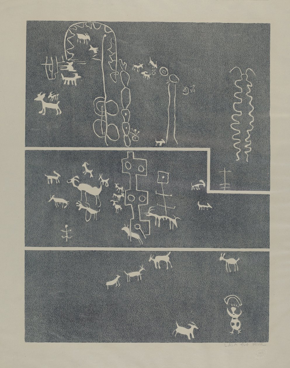 岩石壁画 作者 拉拉夏娃里沃尔