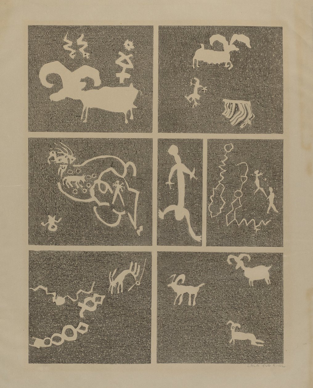 岩石壁画 作者 拉拉夏娃里沃尔