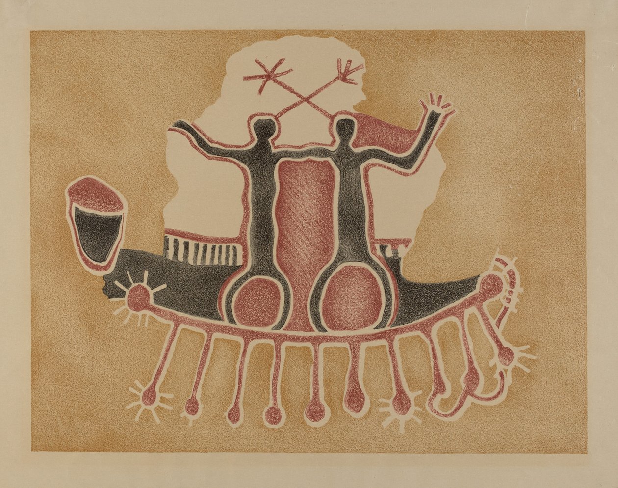 岩画--人像 作者 拉拉夏娃里沃尔