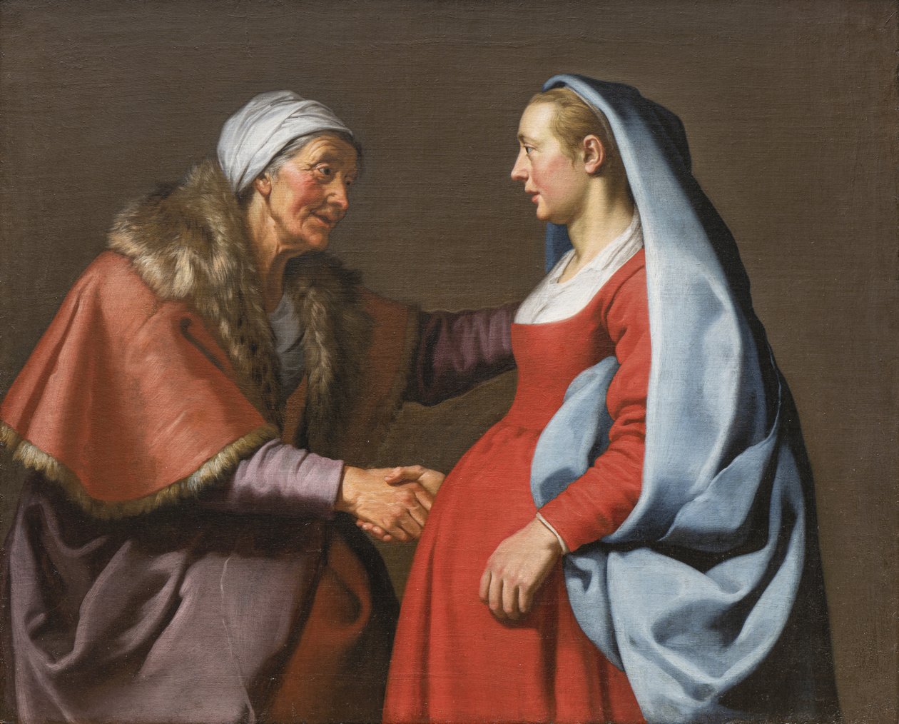 探访（布面油画） 作者 兰伯特·雅各布斯（Lambert Jacobsz）或雅各布斯（Jacobs）