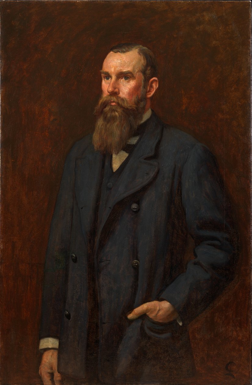 约瑟夫·西姆·厄尔，c.1884（布面油画） 作者 兰斯·卡尔金
