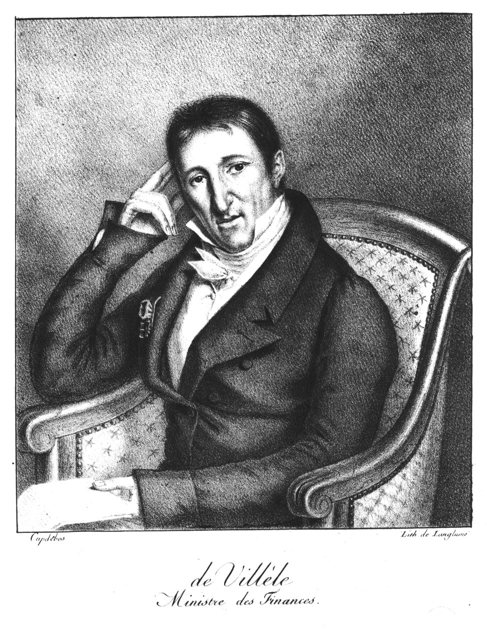 Jean Baptiste的肖像维勒（1773-1854） 作者 朗格勒姆