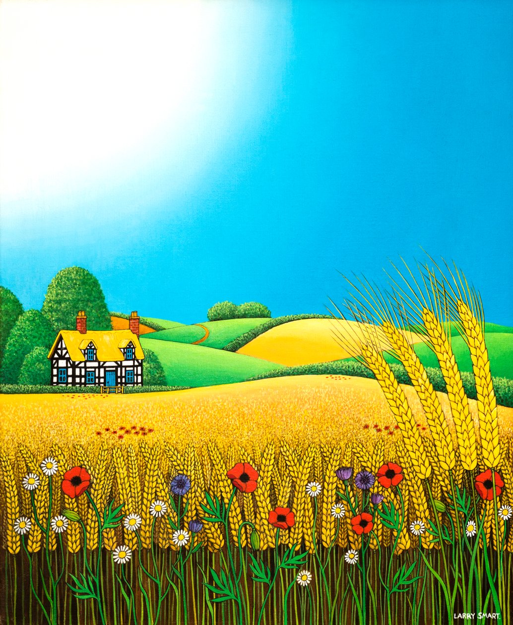 Sussex Wheatfields，1995 作者 拉里·斯玛特