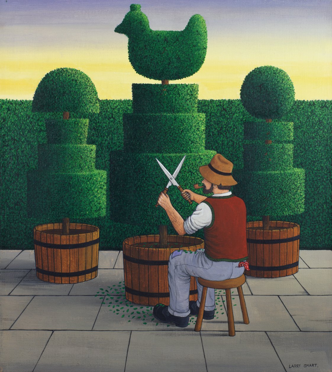 园丁，1986年（亚麻布亚麻） 作者 拉里·斯玛特