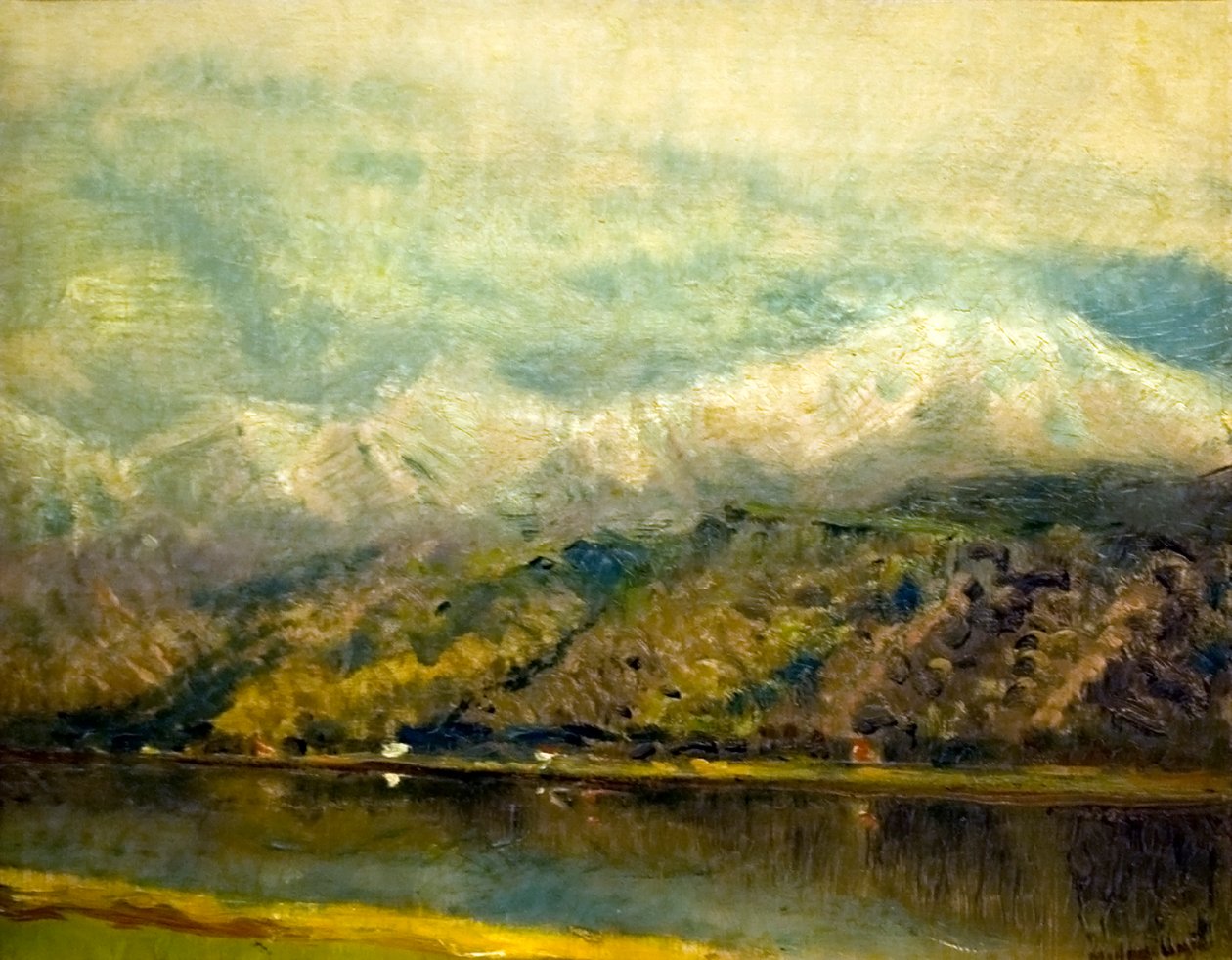 Chases tonEnglish：Lake_Csor 作者 拉斯洛（Laszlo Mednyanszky）
