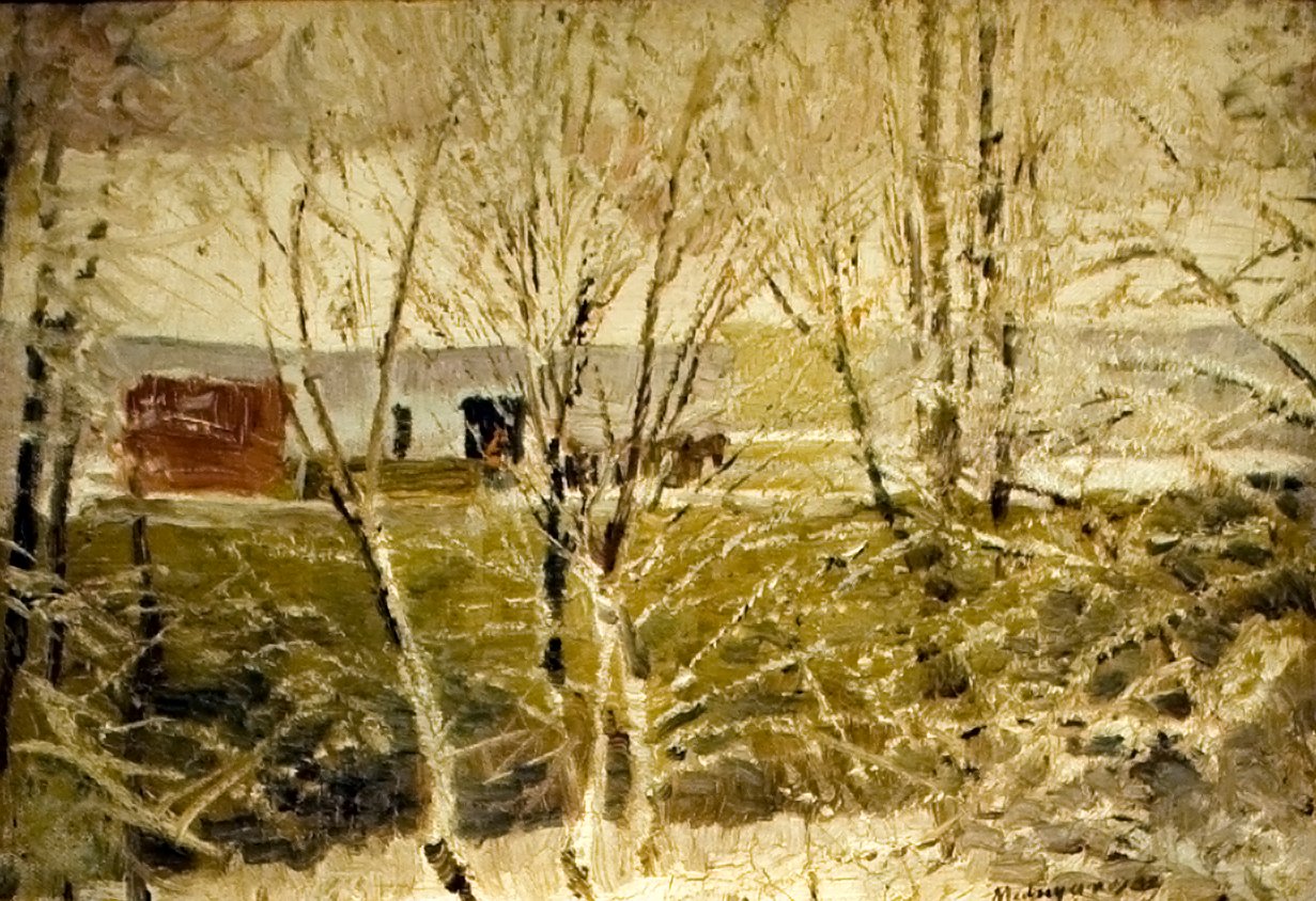 Elso honEnglish：First_Snown 作者 拉斯洛（Laszlo Mednyanszky）