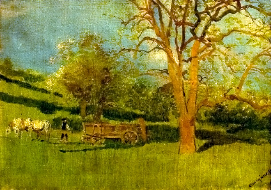 KoratavasznEnglish：Early_Springn 作者 拉斯洛（Laszlo Mednyanszky）