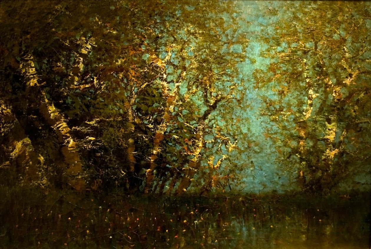 NyirfaerdonEnglish：Birch Forestn 作者 拉斯洛（Laszlo Mednyanszky）
