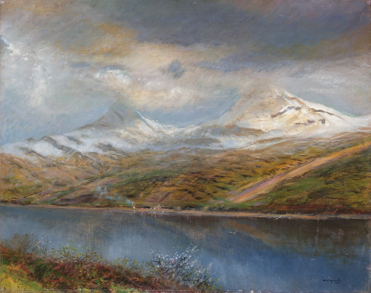 在Tatra山的风景 作者 拉斯洛（Laszlo Mednyanszky）