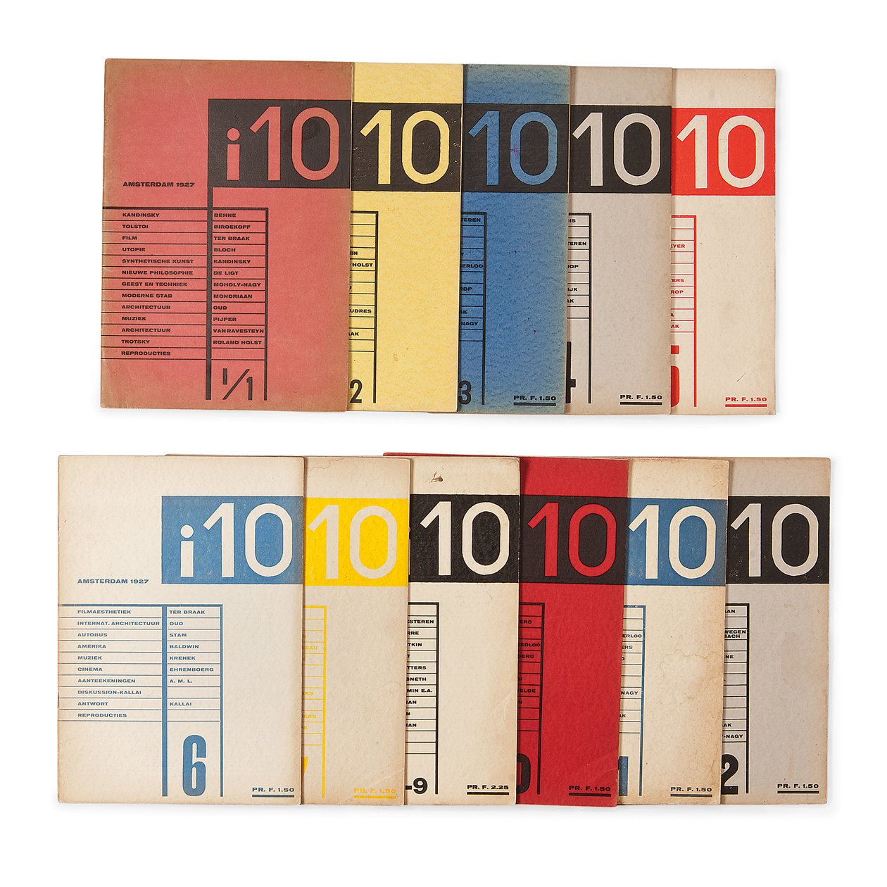 《 i10国际评论》杂志第一卷 作者 拉斯洛·莫霍利·纳吉（Laszlo Moholy Nagy）