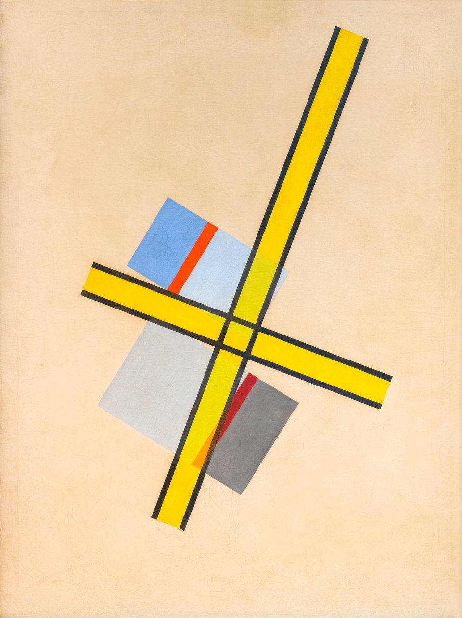 黄色十字架 Q VII 作者 拉斯洛·莫霍利·纳吉（Laszlo Moholy Nagy）