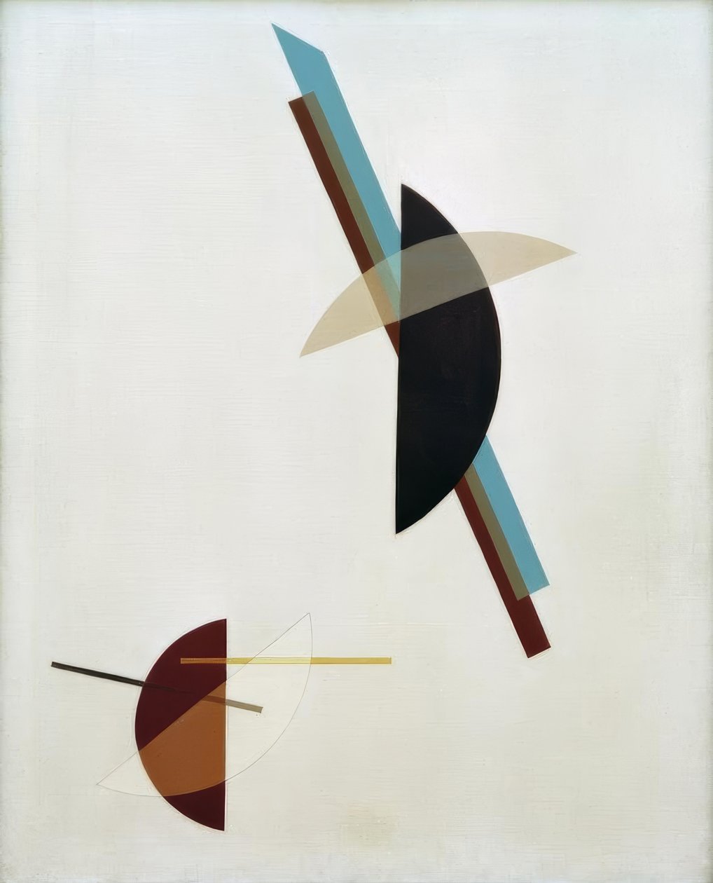 在白色背景上 作者 拉斯洛·莫霍利·纳吉（Laszlo Moholy Nagy）