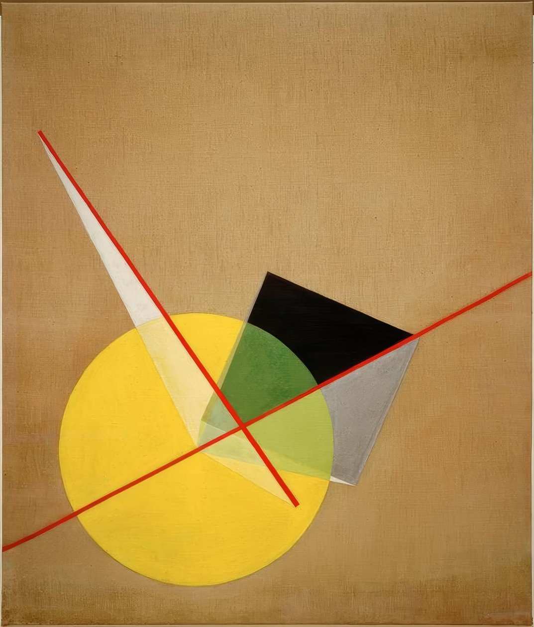 黄色圆圈 作者 拉斯洛·莫霍利·纳吉（Laszlo Moholy Nagy）