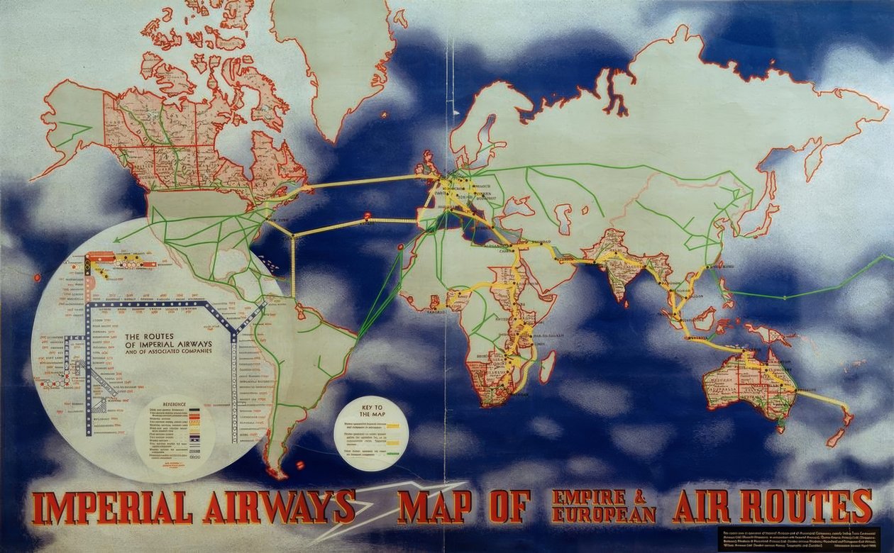 帝国航空和帝国航空地图 作者 拉斯洛·莫霍利·纳吉（Laszlo Moholy Nagy）